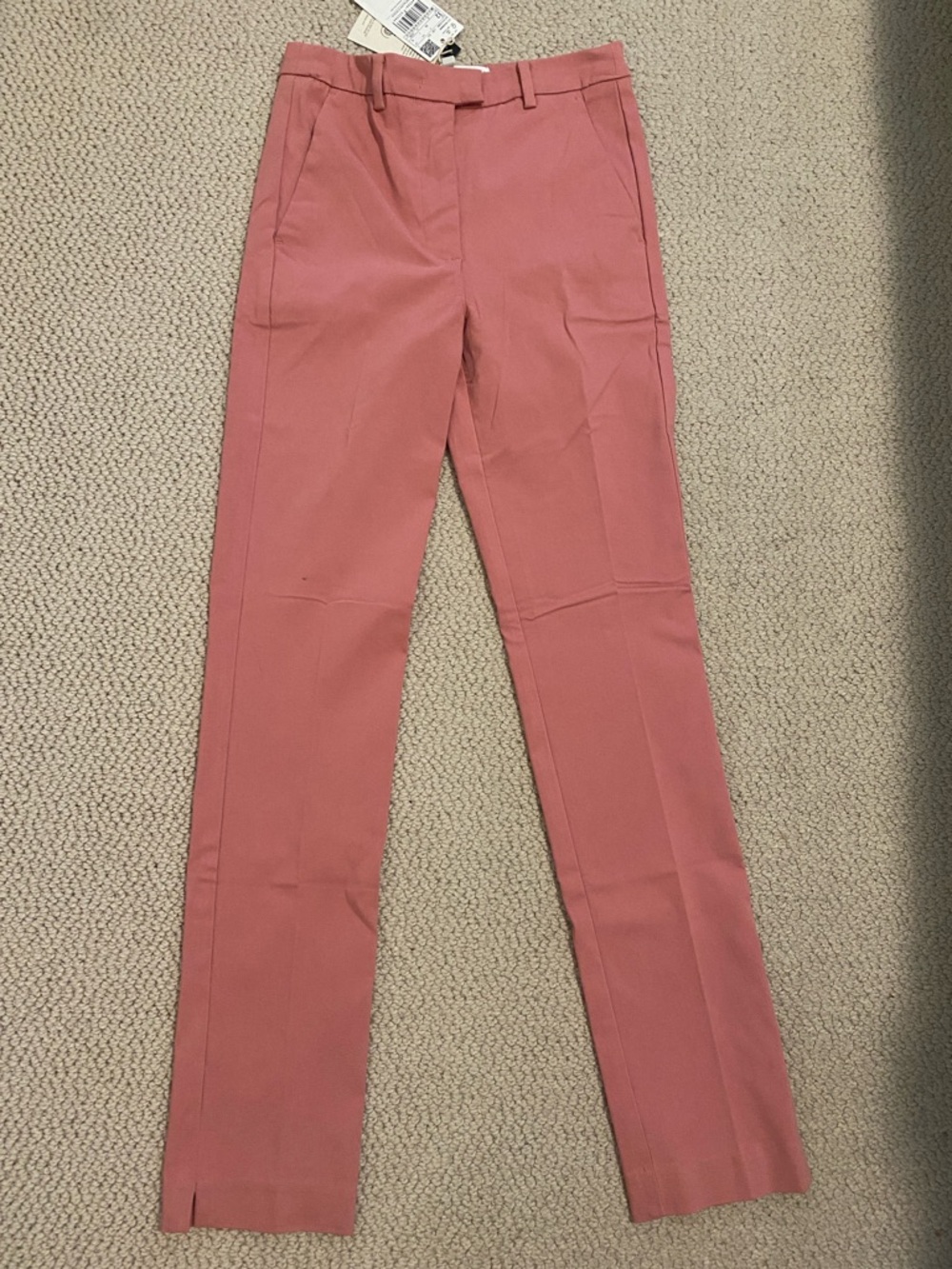 Mango Slim Straight Pants in Rose